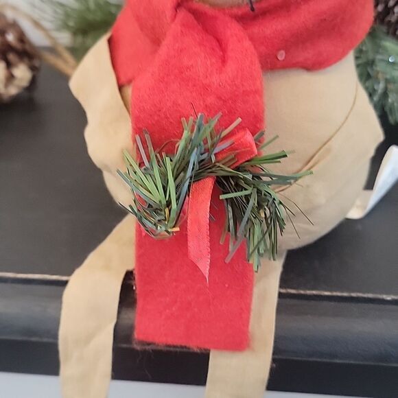 Overly Raker primitive plush Christmas mouse - Picture 3 of 10